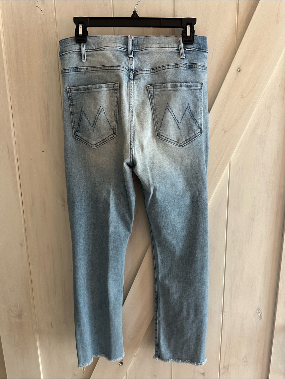 MOTHER The Hustler Fray ankle jeans
